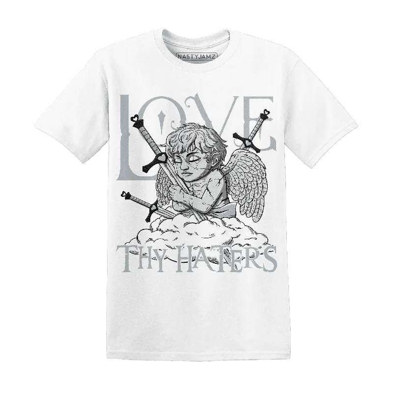 Modern Unisex Streetwear Outfits Budget Saver NastyJamz Wolf Grey 12s T-Shirt Match Love Thy Haters Angel