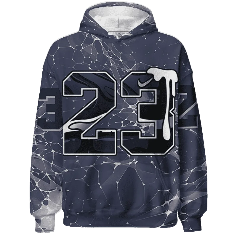 Minimalist Unisex Fashion Must-Haves Fashion-Forward VaporMax Plus Midnight Navy White Metallic Silver NastyJamz Hoodie Match 23 Sneaker All-Over Print