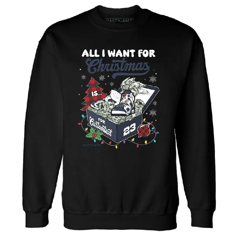 Comfortable And Stylish Unisex Outfits Huge Discounts This Week White Navy 6s NastyJamz Sweatshirt Match Dollar Sneaker Box Christmas Custom Text