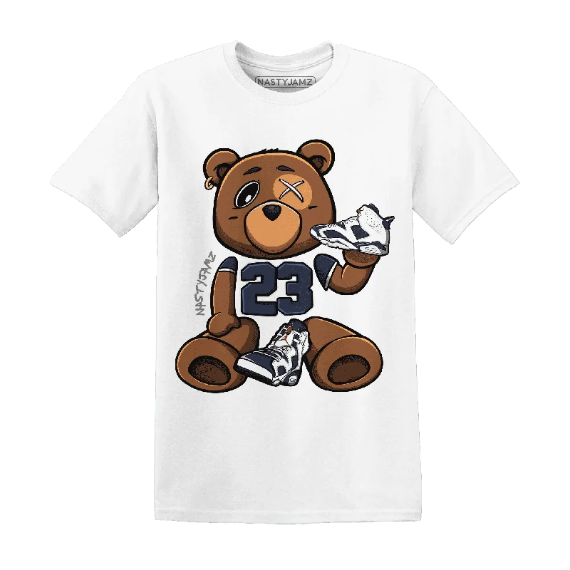 Classic And Timeless Gender-Neutral Fashion Catch Every Fashion Trend NastyJamz White Navy 6s T-Shirt Match 23 BER Body