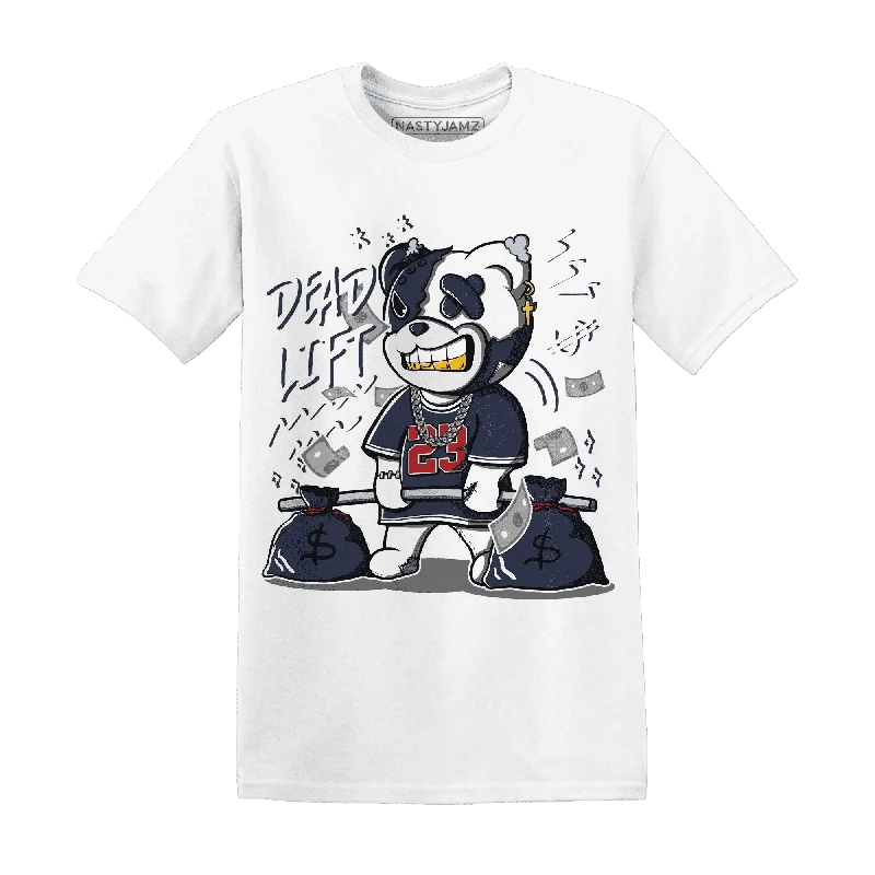 Versatile And Stylish Unisex Apparel Fashion Forward, Function First NastyJamz White Navy 6s T-Shirt Match BER 23 Deadlift