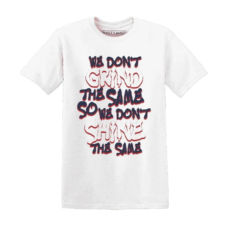 Unisex Casual Fashion Trends Fashion Sale NastyJamz White Navy 6s T-Shirt Match Dont Shine The Same