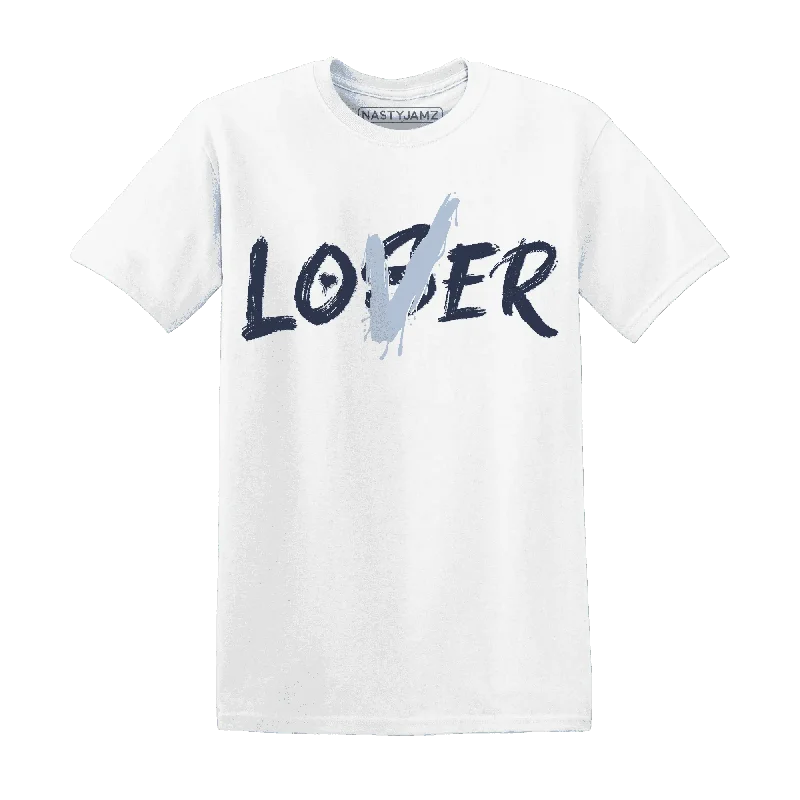 Effortless And Modern Unisex Dressing Exclusive Deals Online NastyJamz White Navy 6s T-Shirt Match  Loser Lover