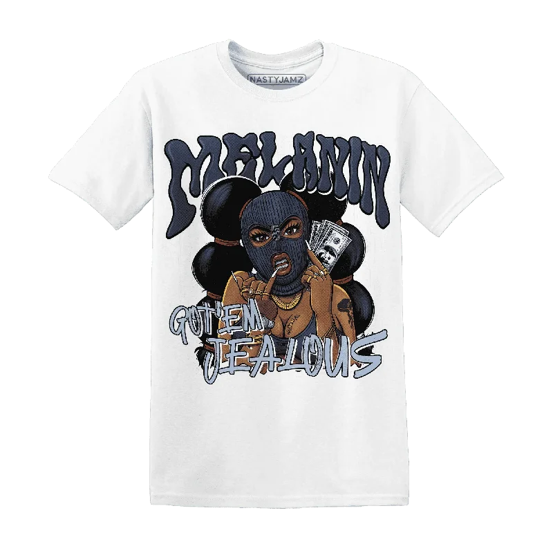 Trendy Unisex Fast Fashion Favorites NastyJamz White Navy 6s T-Shirt Match  Melanin Got Em Jealous