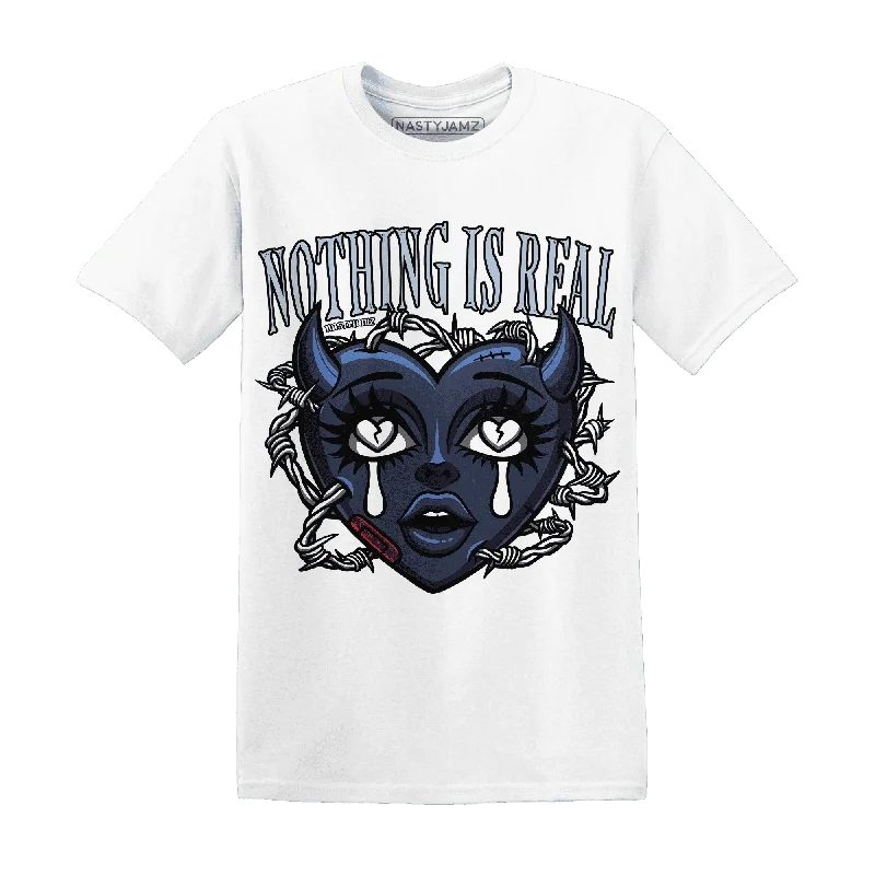 Sustainable And Ethical Unisex Clothing Big Savings NastyJamz White Navy 6s T-Shirt Match Nothing Is Real