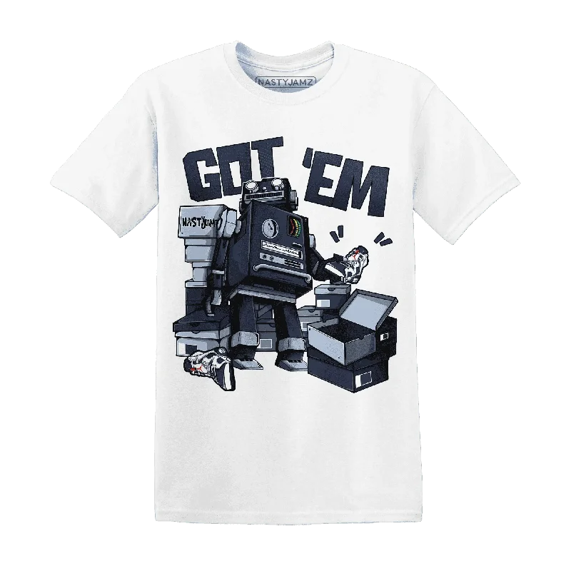 Modern Unisex Clothing For Any Occasion Trend Forward Threads NastyJamz White Navy 6s T-Shirt Match  Trooper Got Em