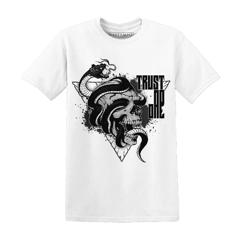 High-Quality Unisex Fashion Basics Budget Friendly NastyJamz White Thunder 4s T-Shirt Match  Dont Trust Any