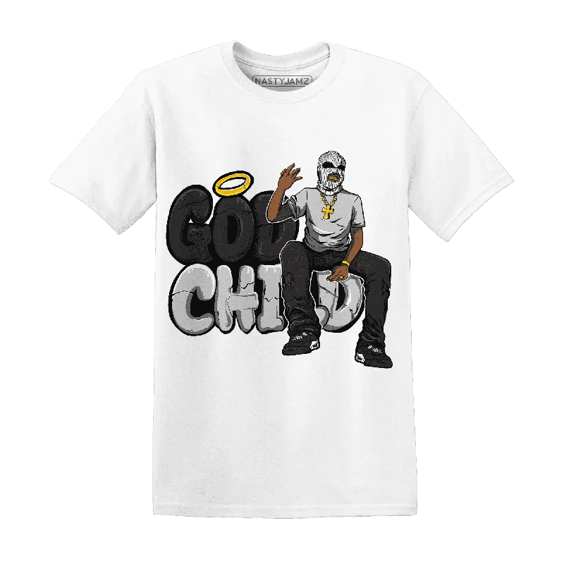 Casual And Trendy Unisex Fashion Staples Sustainable Fashion Extravaganza NastyJamz White Thunder 4s T-Shirt Match  God Child