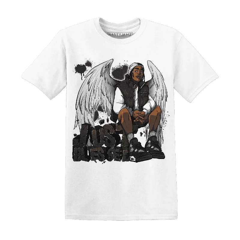 Classic And Timeless Unisex Style Mega Sales NastyJamz White Thunder 4s T-Shirt Match  Just Blessed