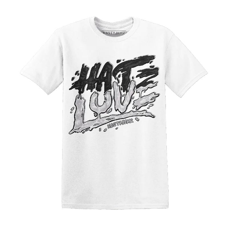 Minimalist Unisex Wardrobe Must-Haves Hot Styles NastyJamz White Thunder 4s T-Shirt Match Love Hate