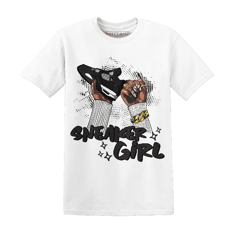 Minimalist Unisex Wardrobe Must-Haves The Latest Fashion Trends NastyJamz White Thunder 4s T-Shirt Match  Sneaker Girl Nail