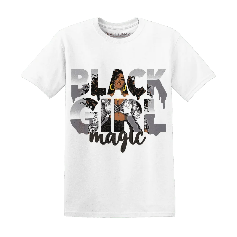 Modern Unisex Clothing For Any Occasion Ride The Style Wave NastyJamz Wolf Grey 1s T-Shirt Match  Black Girl Magic