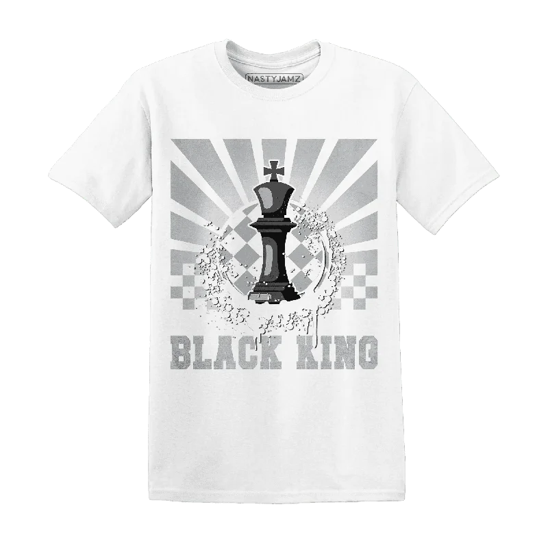 Oversized Unisex Apparel For Effortless Style Fashion Frontiers NastyJamz Wolf Grey 1s T-Shirt Match  Black King Collection