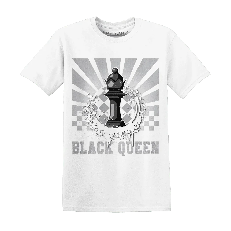 Chic And Contemporary Unisex Clothing Choices Break Fashion Norms NastyJamz Wolf Grey 1s T-Shirt Match  Black Queen Collection