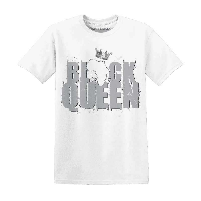 Relaxed-Fit Unisex Fashion For All-Day Comfort Style Breakthroughs NastyJamz Wolf Grey 1s T-Shirt Match  Black Queen Crown