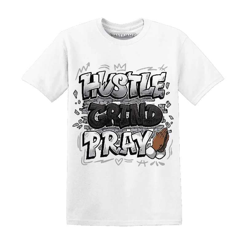 Comfortable Gender-Free Fashion Choices Imeless Style NastyJamz Wolf Grey 1s T-Shirt Match  Hustle Grind Pray