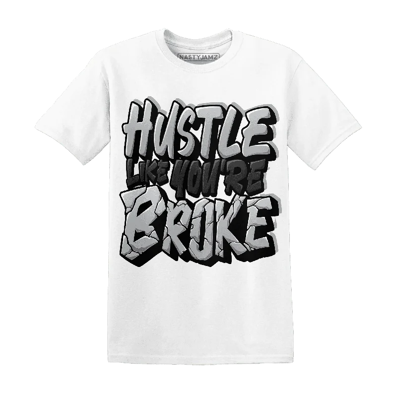 Fashion-Forward Gender-Neutral Outerwear Chic Style Discounts NastyJamz Wolf Grey 1s T-Shirt Match  Hustle Like Broke