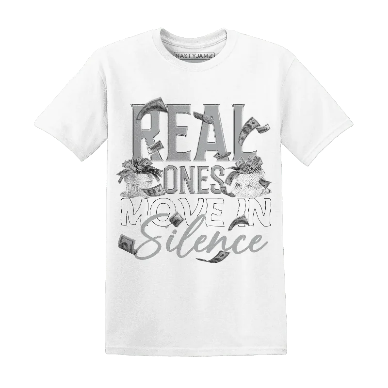 Minimalist Unisex Wardrobe Must-Haves Street Chic Discounts NastyJamz Wolf Grey 1s T-Shirt Match  Move In Silence Money