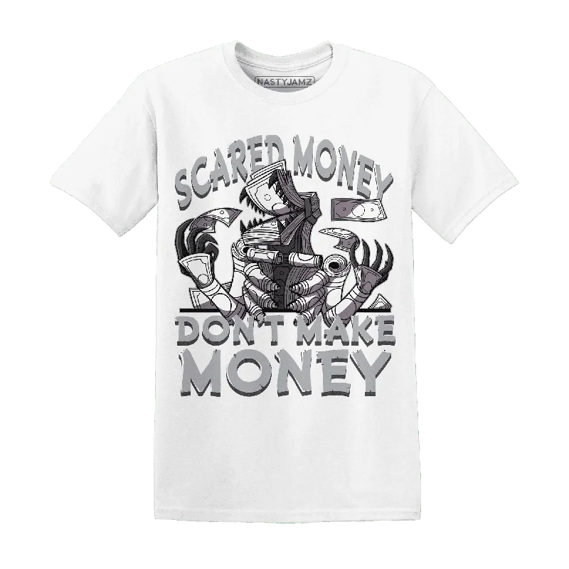 Modern Unisex Clothing For Any Occasion Trendy Fashion Sale NastyJamz Wolf Grey 1s T-Shirt Match  Scared Money